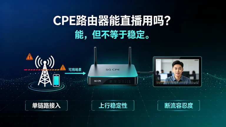 cpe路由器能直播用吗