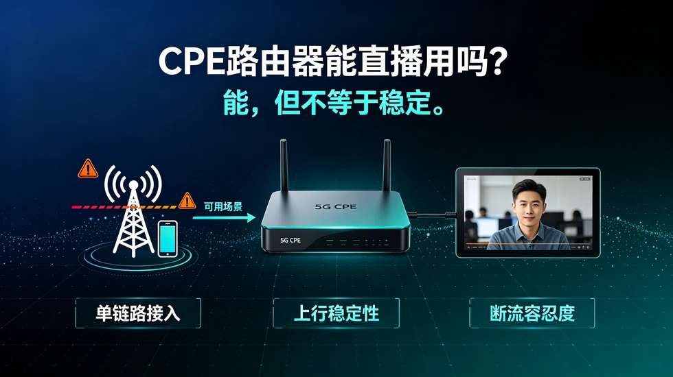 cpe路由器能直播用吗