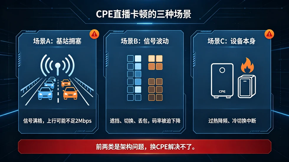 cpe直播卡顿的三种场景
